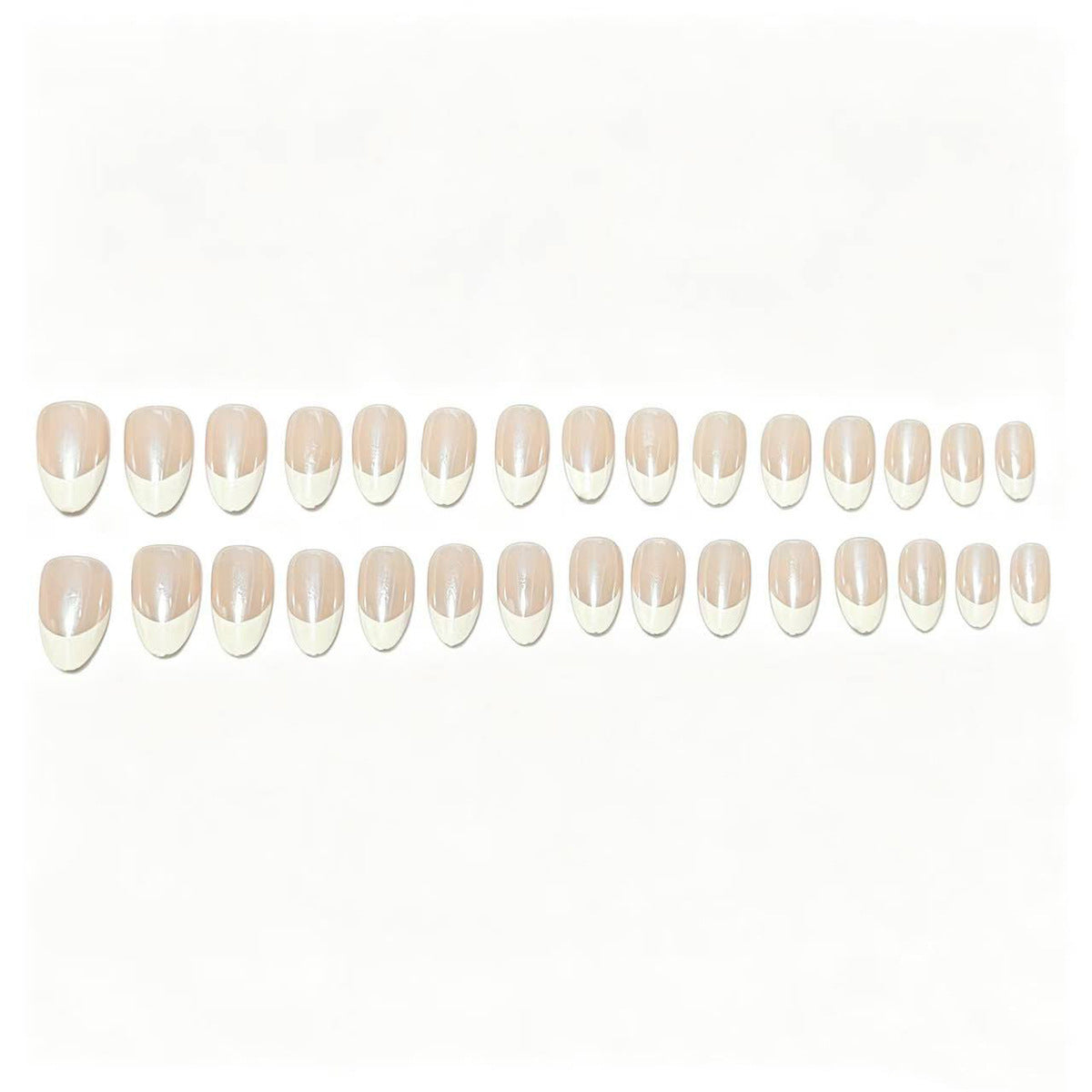 1Elegant French Tip Nail Art Set Miroken