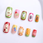 1Creative Art Nails with Cheerful Fruit Design Miroken