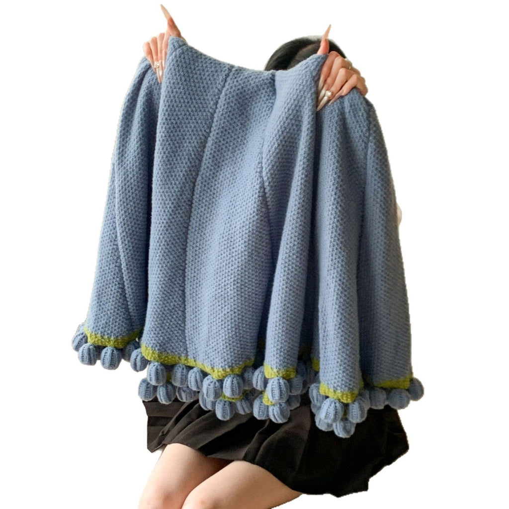 1Knitted Sweater With Floral Design Miroken