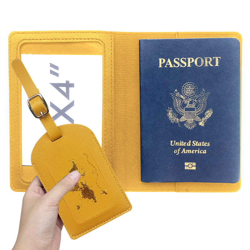 1Women's Passport Holder and Luggage Tag Set Miroken