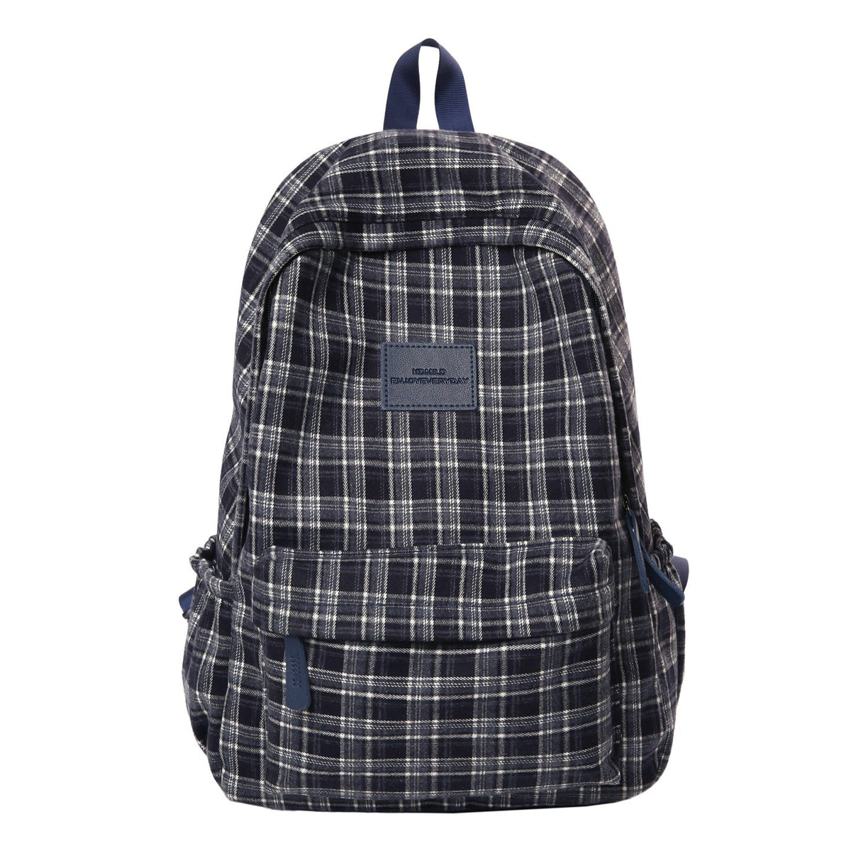 Checked Patterned Casual School Backpack Miroken