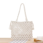 1Elegant Handcrafted Macramé Diaper Bag Miroken