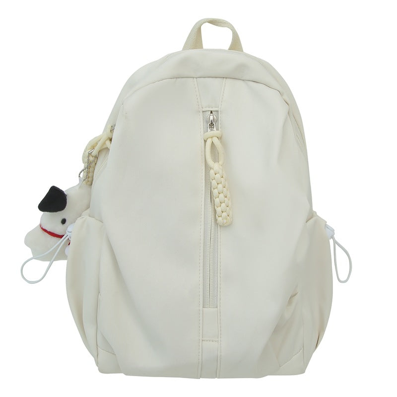 1Backpack with Cute Plush Keychain and Practical Storage Miroken