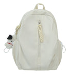 1Backpack with Cute Plush Keychain and Practical Storage Miroken
