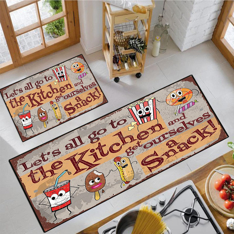 1Fun Snack-Themed Kitchen Mat Miroken