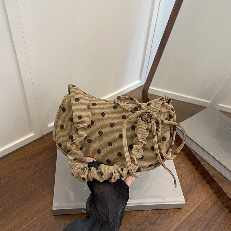 1WoVintage Polka Dot Crossbody Handbag Miroken