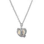 1Heart pendant necklace with sparkling accents Miroken