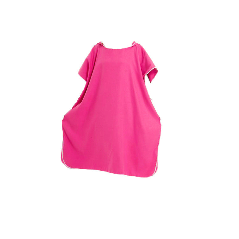 1Hooded poncho with practical pockets and quick-drying material Miroken