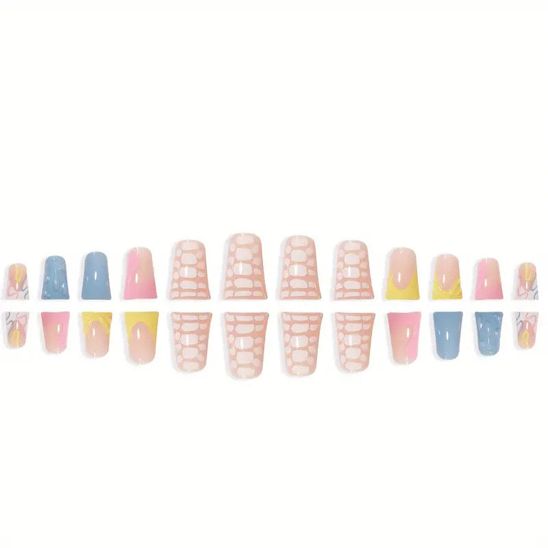 1Abstract Nail Art Extensions Miroken