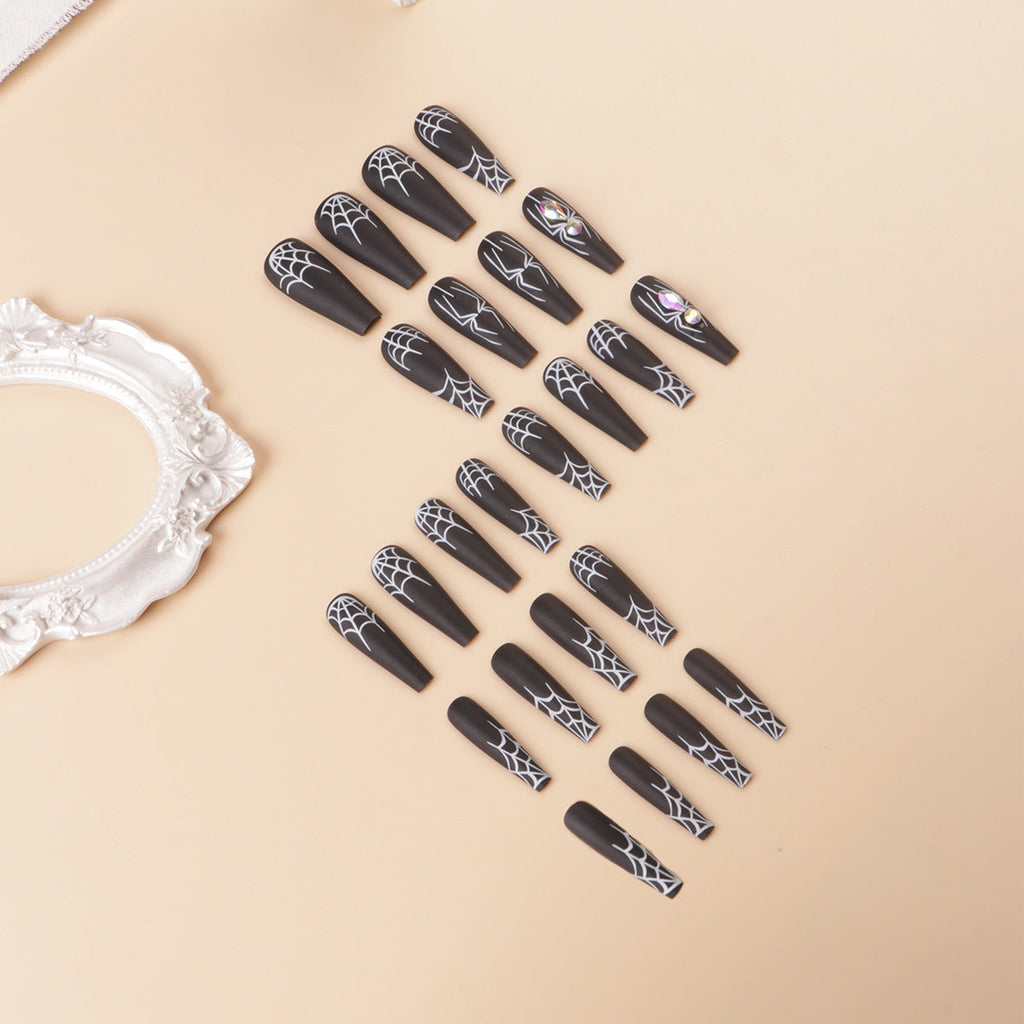 1Artistic Spider-Themed Press-On Nails Miroken