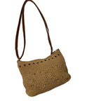 1Handcrafted shoulder bag with unique crochet pattern Miroken