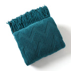 1Cozy Textured Throw Blanket Miroken