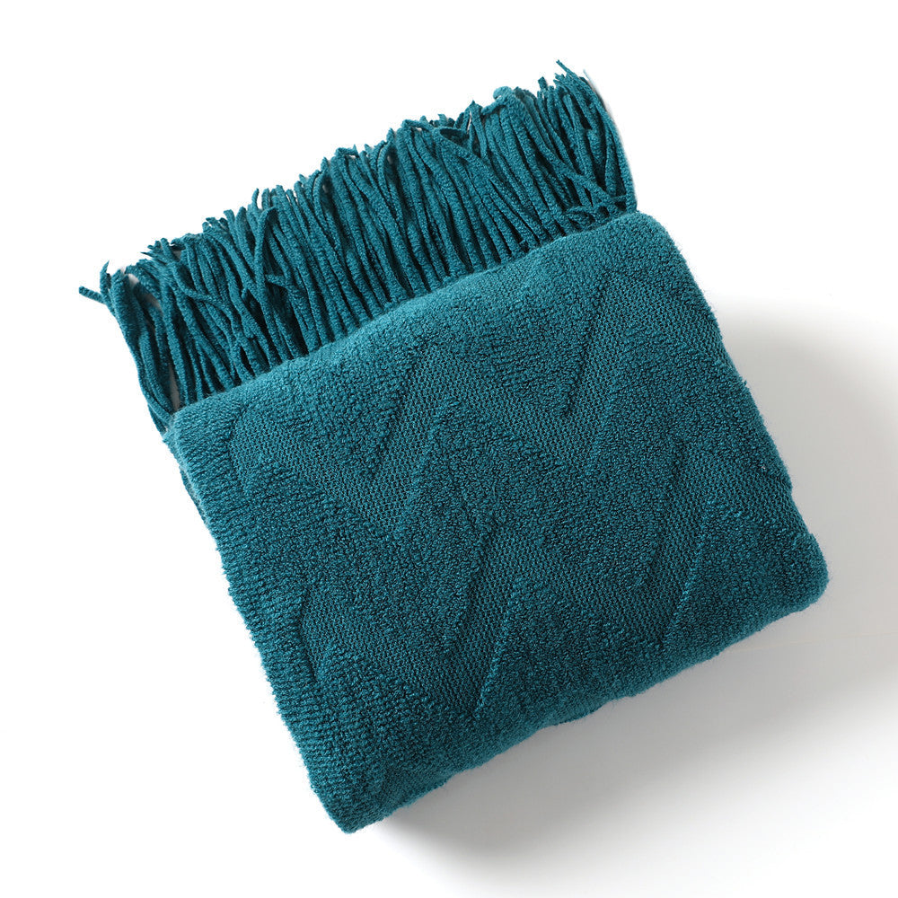1Cozy Textured Throw Blanket Miroken