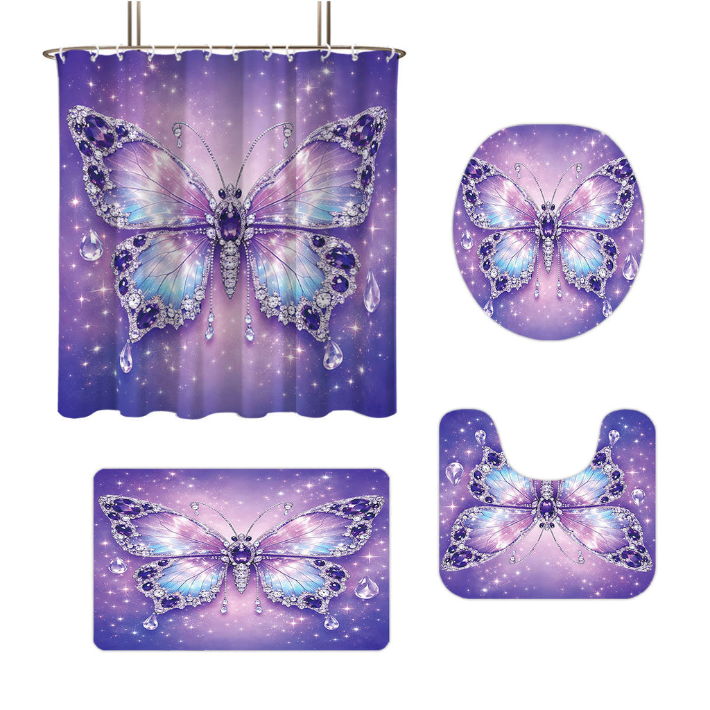 1Bunny-Themed Digital Bathroom Decor Set Miroken