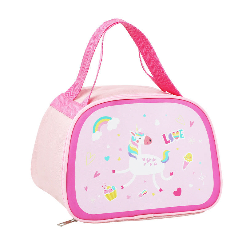 Kids Insulated Lunch Bag with Cartoon Design for School & Picnics