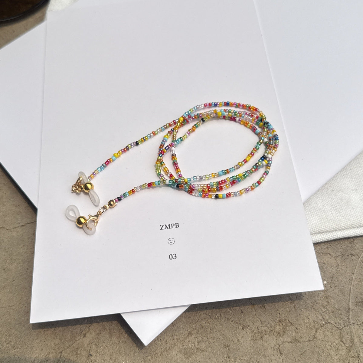 1Colorful Bead Eyewear Chain Miroken