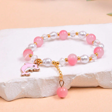 1Dolphin Charm Beaded Bracelet Miroken
