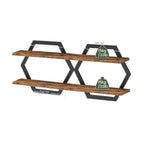 1Wall shelf with modern honeycomb design Miroken