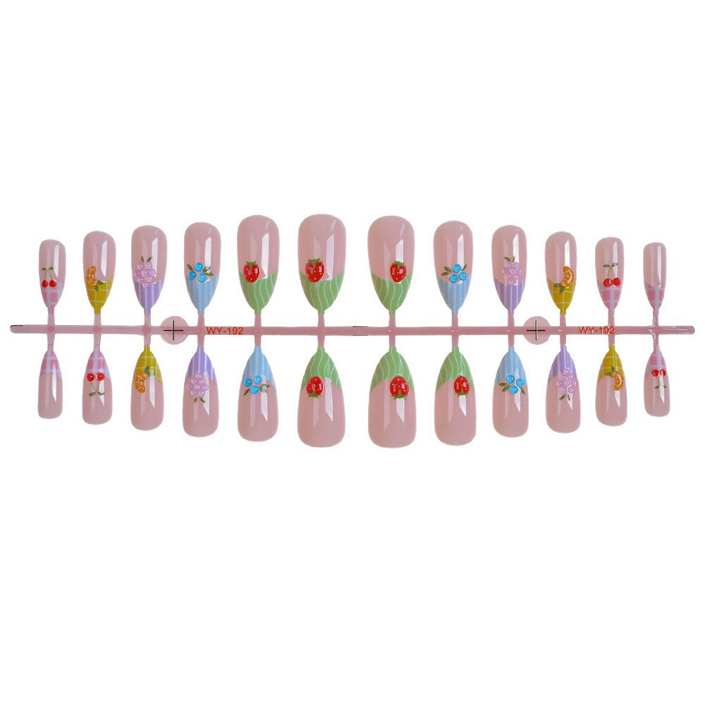 1Fruit-Inspired Artistic Press-On Nail Set Miroken
