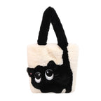 1Plush shoulder bag with cat motif Miroken