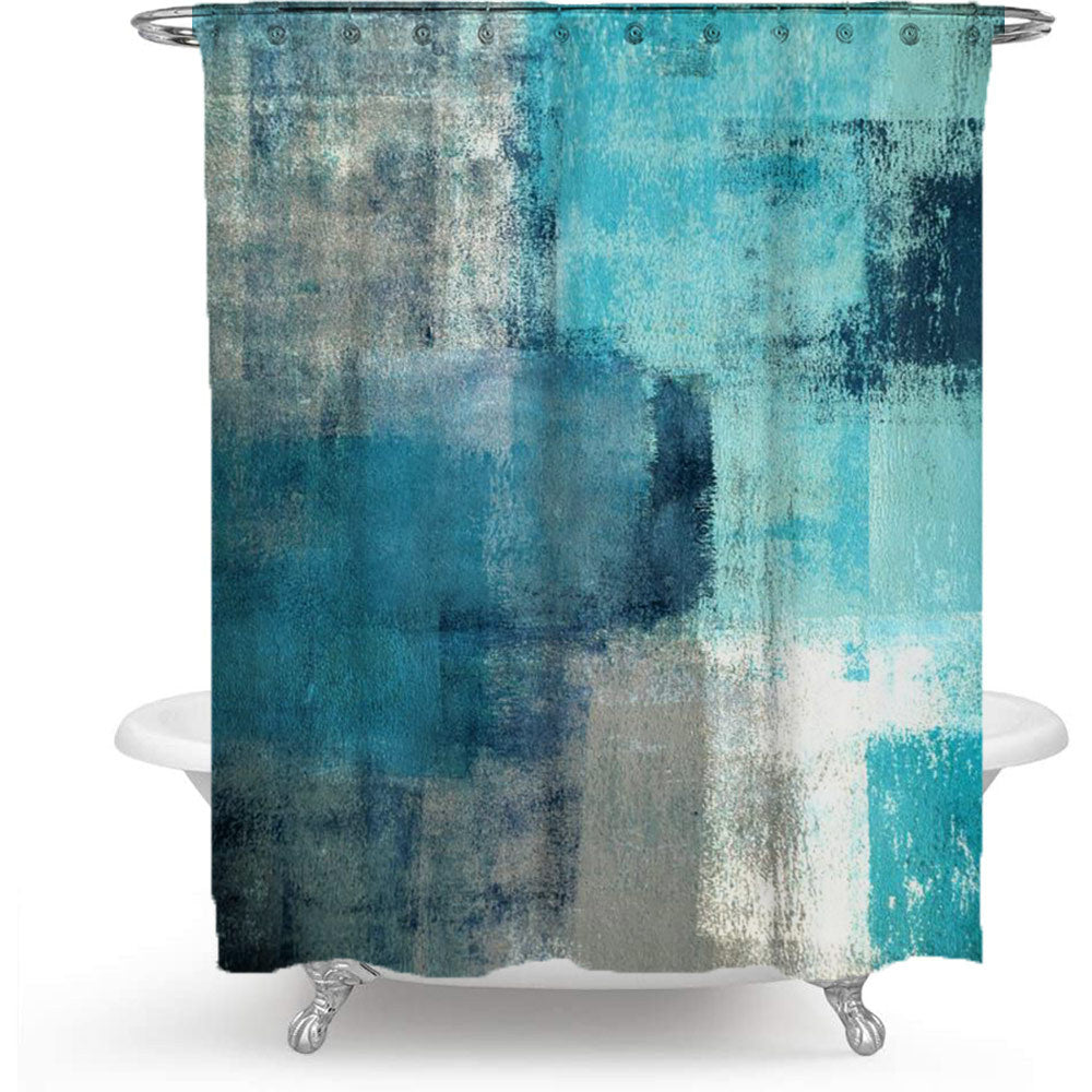 1Scenic Beach-Themed Shower Curtain Miroken