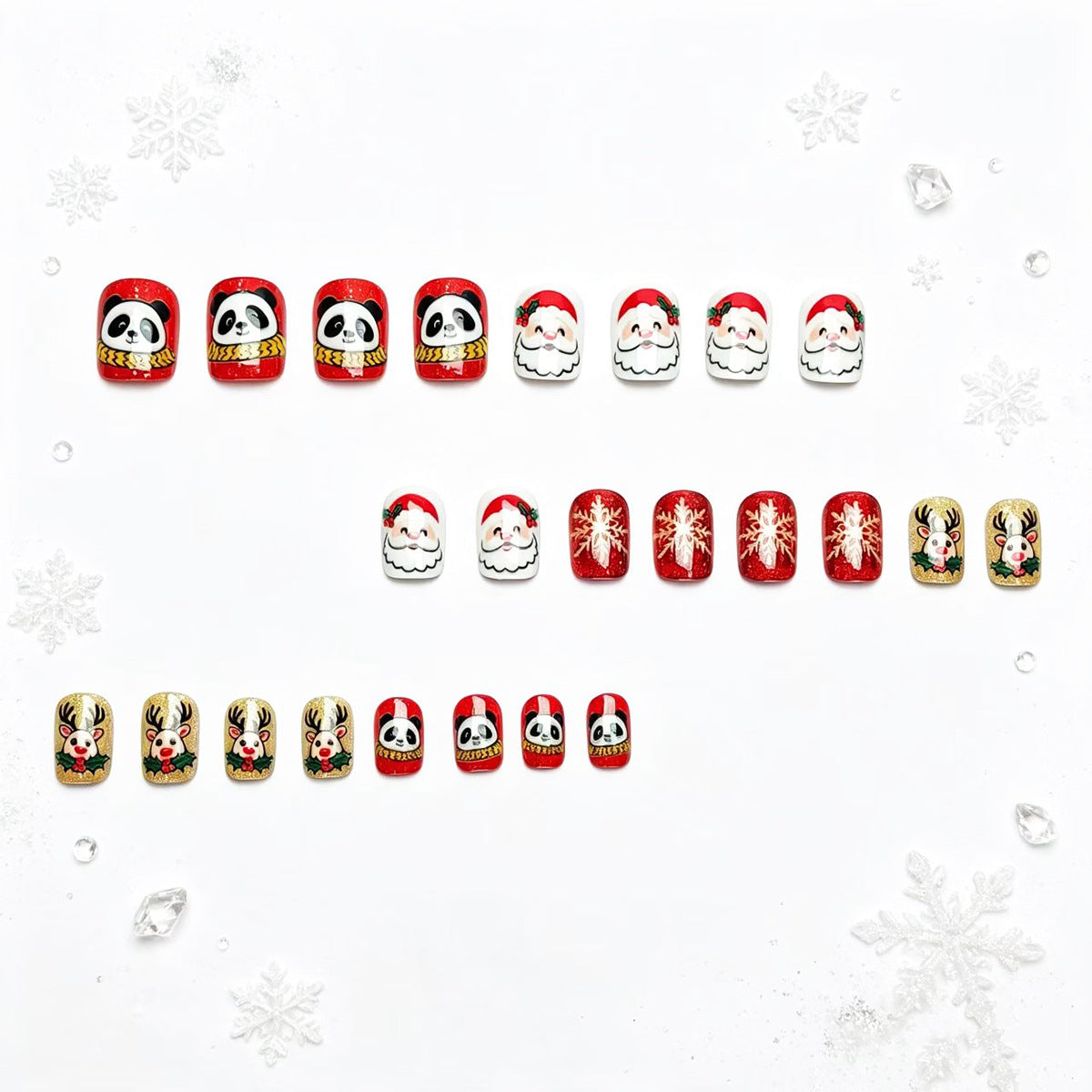 1Creative Christmas Art Nails Miroken