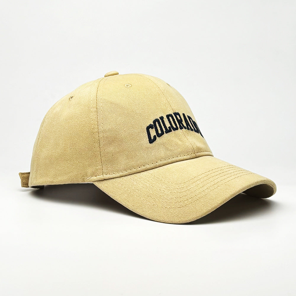 1Women's fashionable cotton cap with embroidered lettering Miroken