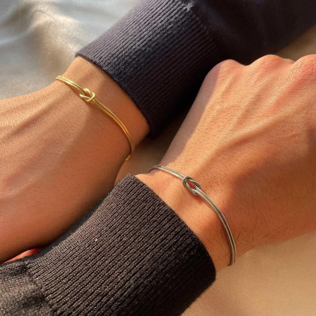 1Elegant Dual-Strand Knot Bracelet Miroken