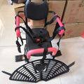 1toddler safety bike seat with adjustable five-point harness padded armrests and footrests Miroken