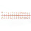 1Premium Decorative Press-On Nail Set with Floral Accents Miroken