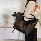 1Modern Crocodile-Embossed Tote Bag Miroken