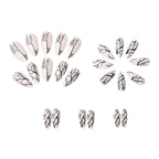 1Artificial nails with elegant floral design Miroken
