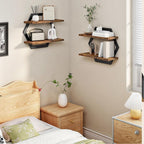 1Wall shelf with modern honeycomb design Miroken