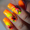 1Artificial nails with elaborate floral design Miroken