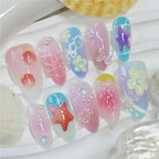1Creative Sea-Inspired Nail Art Extensions Miroken