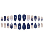 1Stiletto Press-On Nail Art Extensions with Starry Designs Miroken