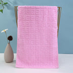 1Luxury terry towel with modern check pattern Miroken