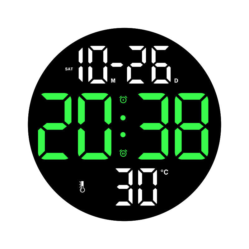 1Digital wall clock with temperature and hygrometer function Miroken