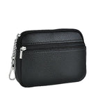 1Compact Leather Zippered Card Wallet Miroken