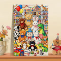 1Playful Teddy Bear Wall Art Miroken