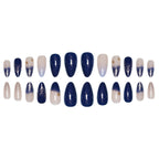 1Stiletto Press-On Nail Art Extensions with Starry Designs Miroken