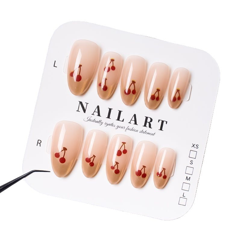 1Premium Cherry Blossom Press-On Nail Set Miroken