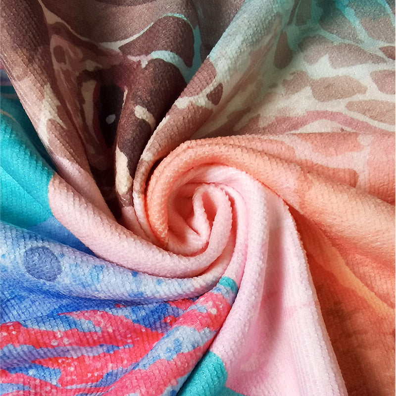 1Beach towel with cheerful fruit motif Miroken