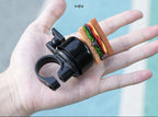 1novelty handlebar bicycle bell with silicone popcorn topper and universal clamp Miroken