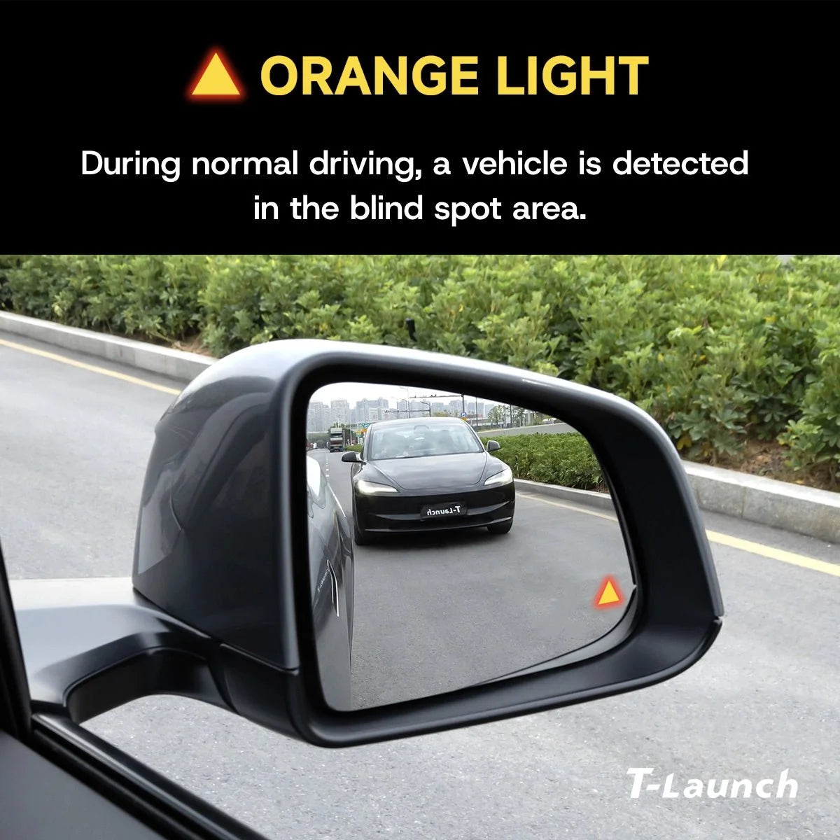 BSD Blind Spot Warning Mirror Glass for Tesla Model 3 2021+ (2PCS Set)