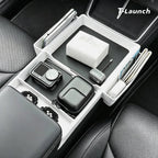 Center Console Upper Organizer Tray with Side Storage Pockets for Tesla Model 3/Y/Y L 2024+