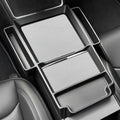 Center Console Upper Organizer Tray with Side Storage Pockets for Tesla Model 3/Y/Y L 2024+