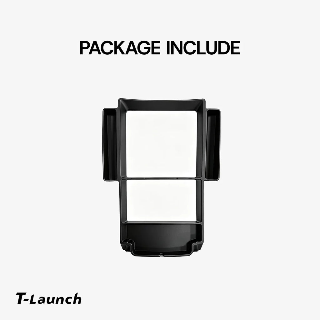 Center Console Upper Organizer Tray with Side Storage Pockets for Tesla Model 3/Y/Y L 2024+