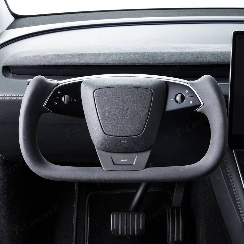 Performance Style Yoke Steering Wheel for Tesla Model Y Juniper 2025+ / Model 3 Highland 2024+