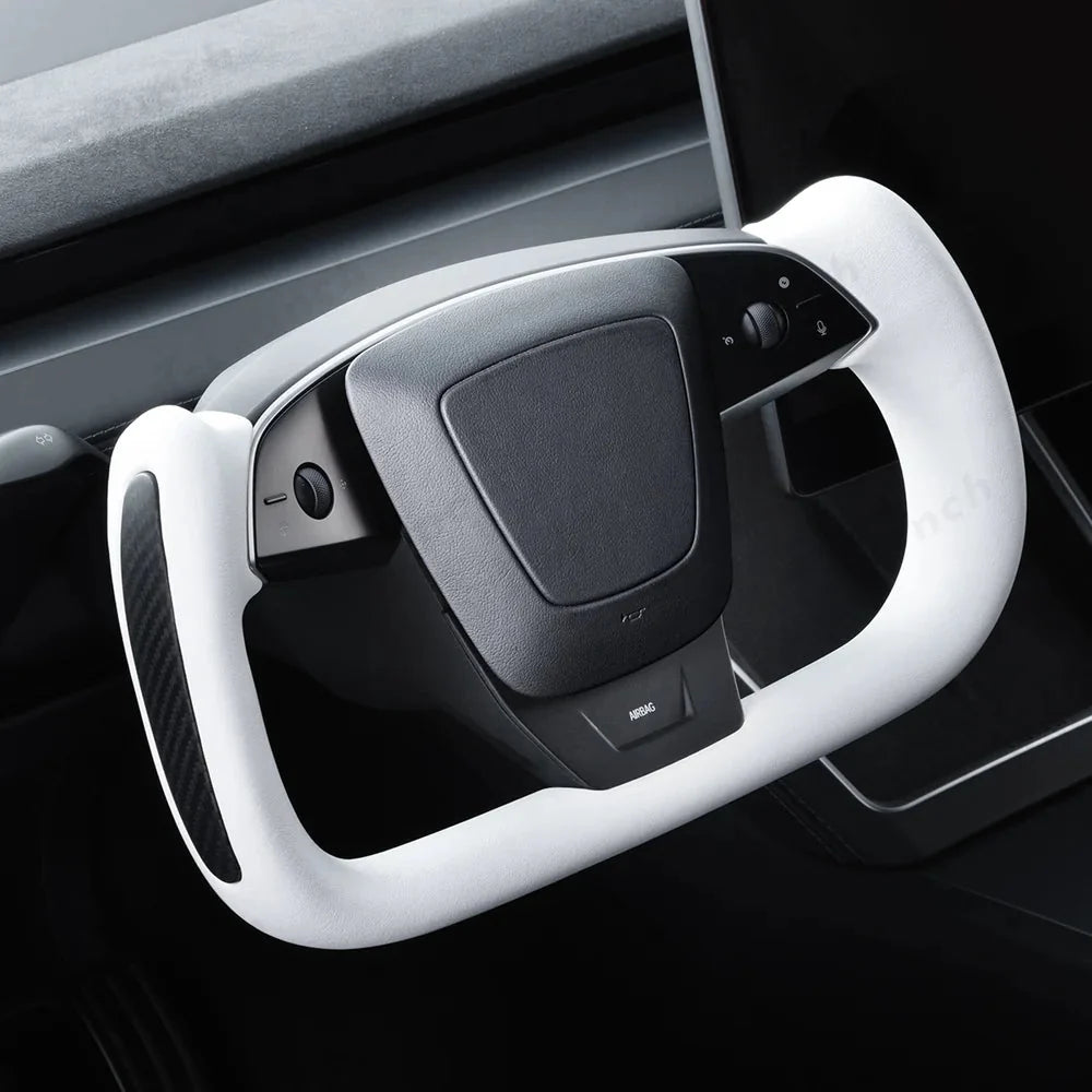 Performance Style Yoke Steering Wheel for Tesla Model Y Juniper 2025+ / Model 3 Highland 2024+